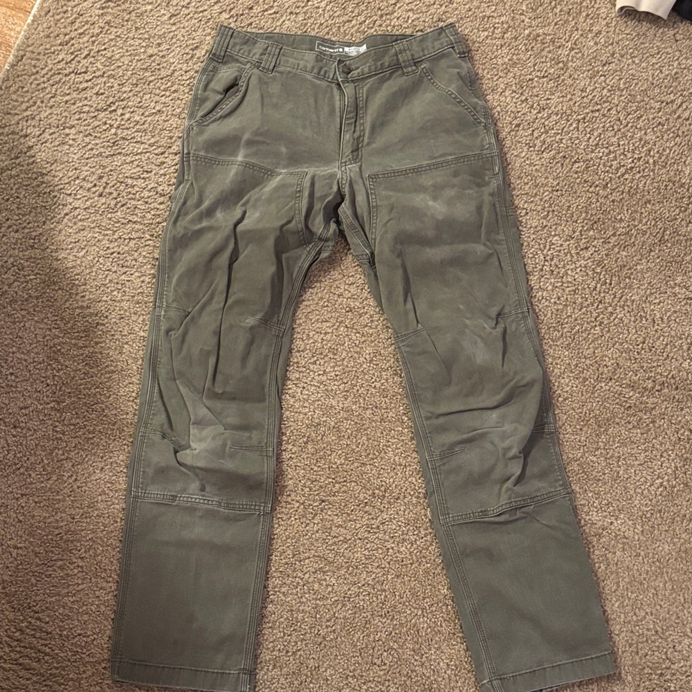 Carhartt Men's Dark Olive Cargo Pants 32x34